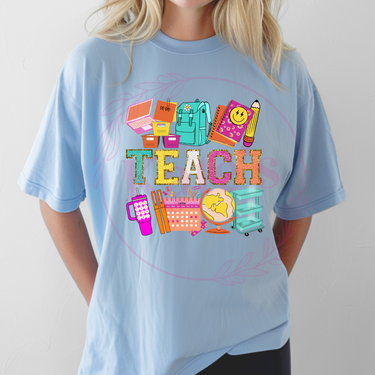 Chenille Teach T-Shirt